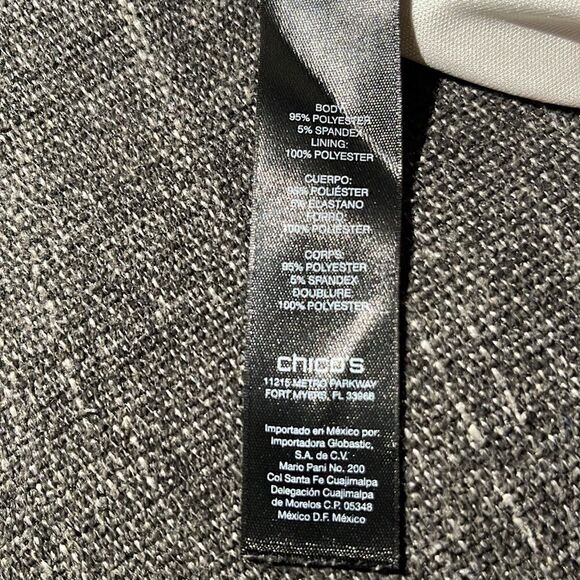 Chico’s TRAVELERS COLLECTION Leopard Mesh Tank Top Size 2/L/12 - Picture 7 of 7